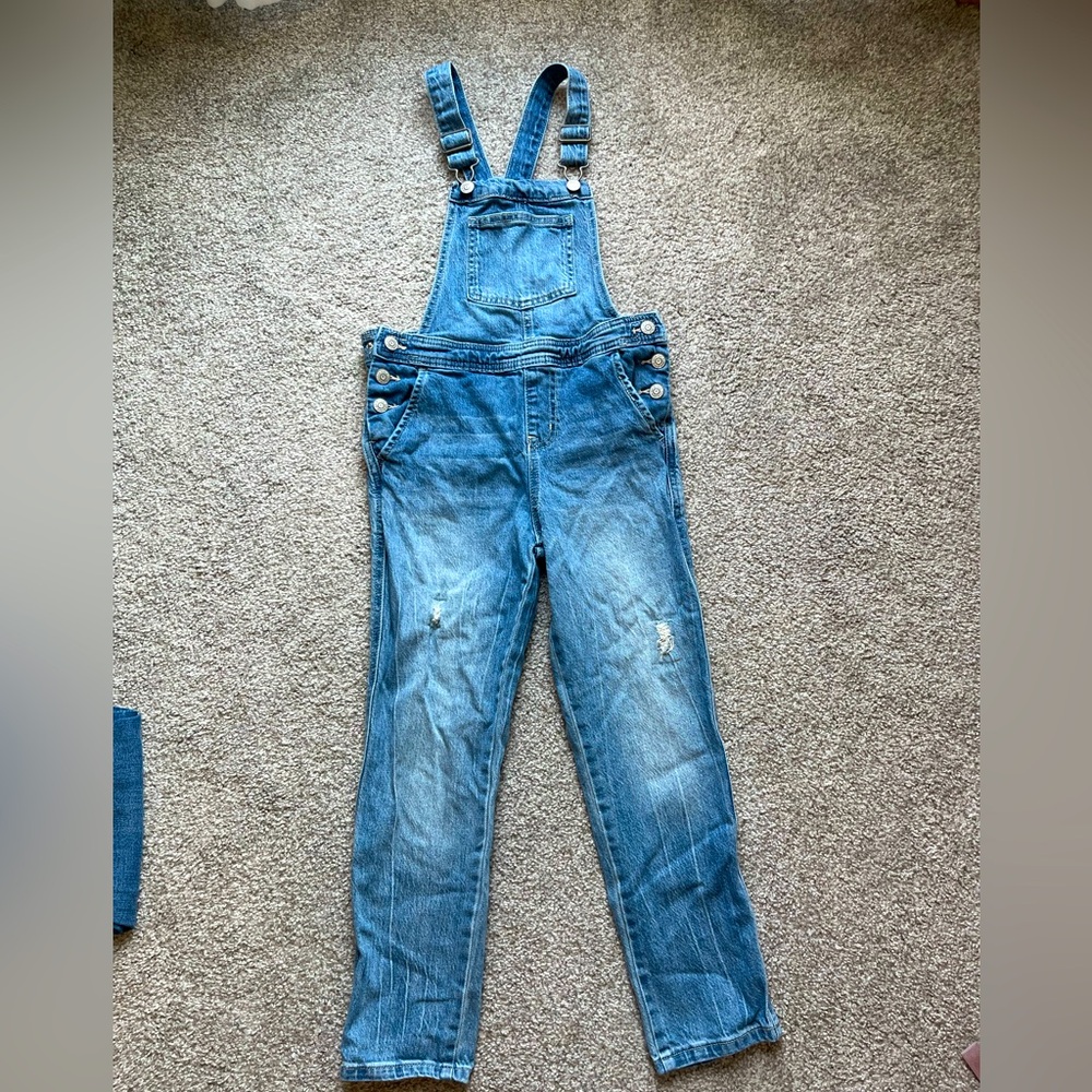 Girls Cat & Jack Straight Comfort Stretch Overalls Size M (8)